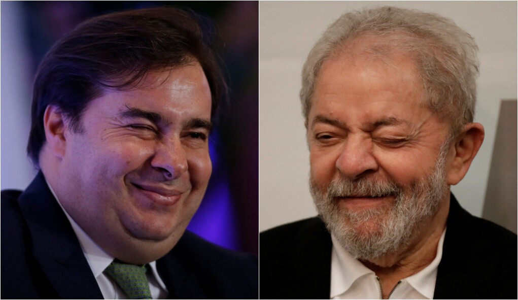 Maia se oferece para ajudar Lula em campanha de 2022