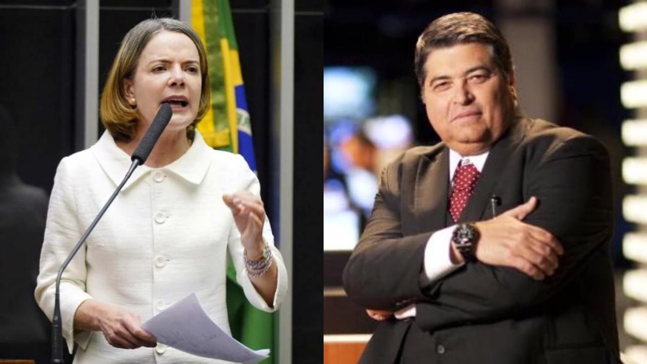 Gleisi: “Datena sempre foi um bajulador de presidentes”